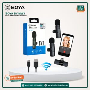 BOYA MW3 DUAL WIRELESS MICROPHONE