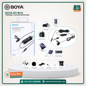 BOYA BY-M1S  UNIVERSAL LAVALIER MICROPHONE