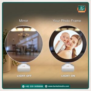 Magic Mirror 3 in 1 Photo Frame with LED & Desk Lamp