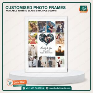 CUSTOMISED PHOTO FRAMES  AVAILABLE IN WHITE, BLACK & MULTIPLE COLORS